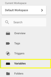 Google Tag Manager Variables example