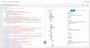 Structured data testing tool example