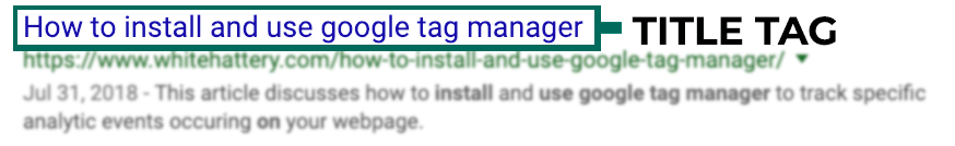 Title tag example