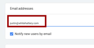 Email field in Google Analytics